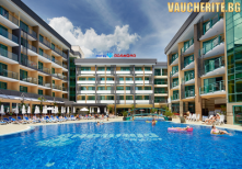 All Inclusive + басейн с чадър и шезлонг и АНИМАЦИЯ от хотел Диамант, Слънчев бряг на 250м от плажа