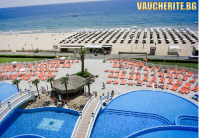 All Inclusive + басейн с чадър и шезлонг, ДЕТСКИ КЪТ и интернет от хотел Империал Палас, Слънчев...